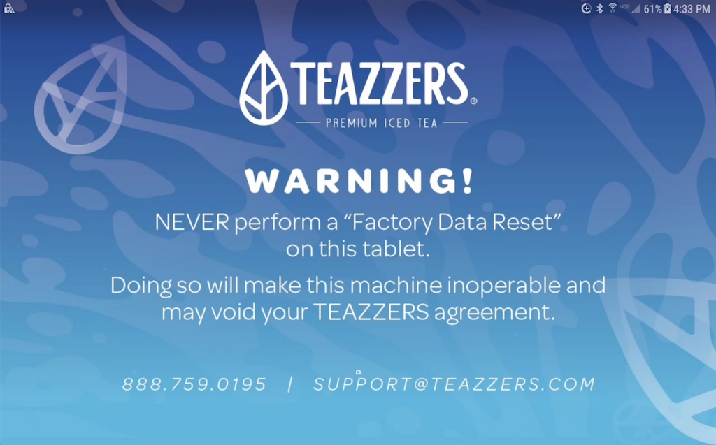 Android Warning Wallpaper