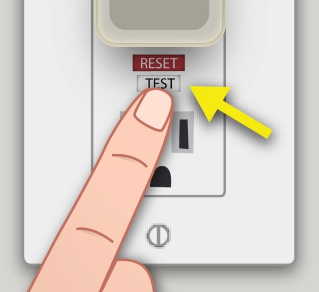 Picture of GFCI outlet